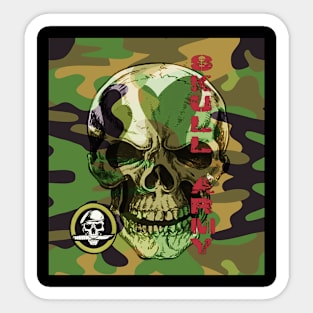 Skull Camouflaged Sticker